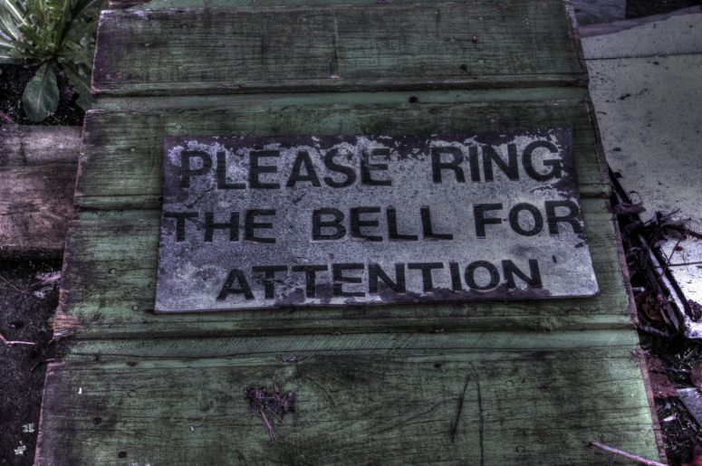 Please ring the bell for attention