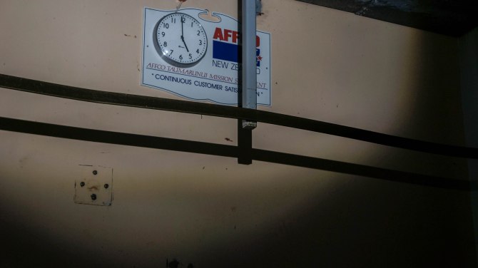 The clock used to tick.