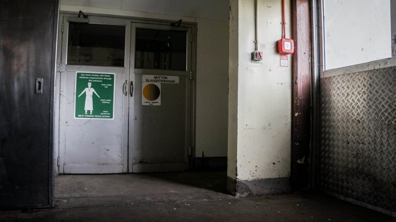 Slaughterhouse entrance