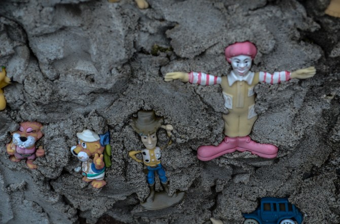 Abandoned miniature village